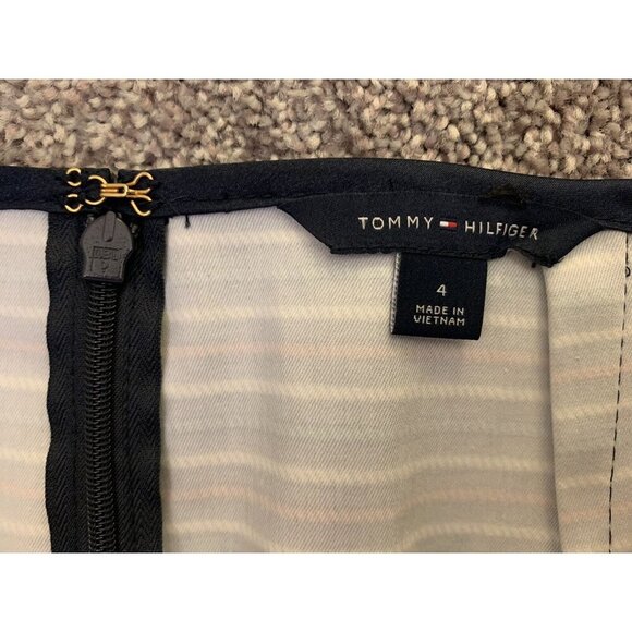 Tommy Hilfiger Womens Straight Striped Multicolor Skirt Back Zip Size 4 - Picture 9 of 9